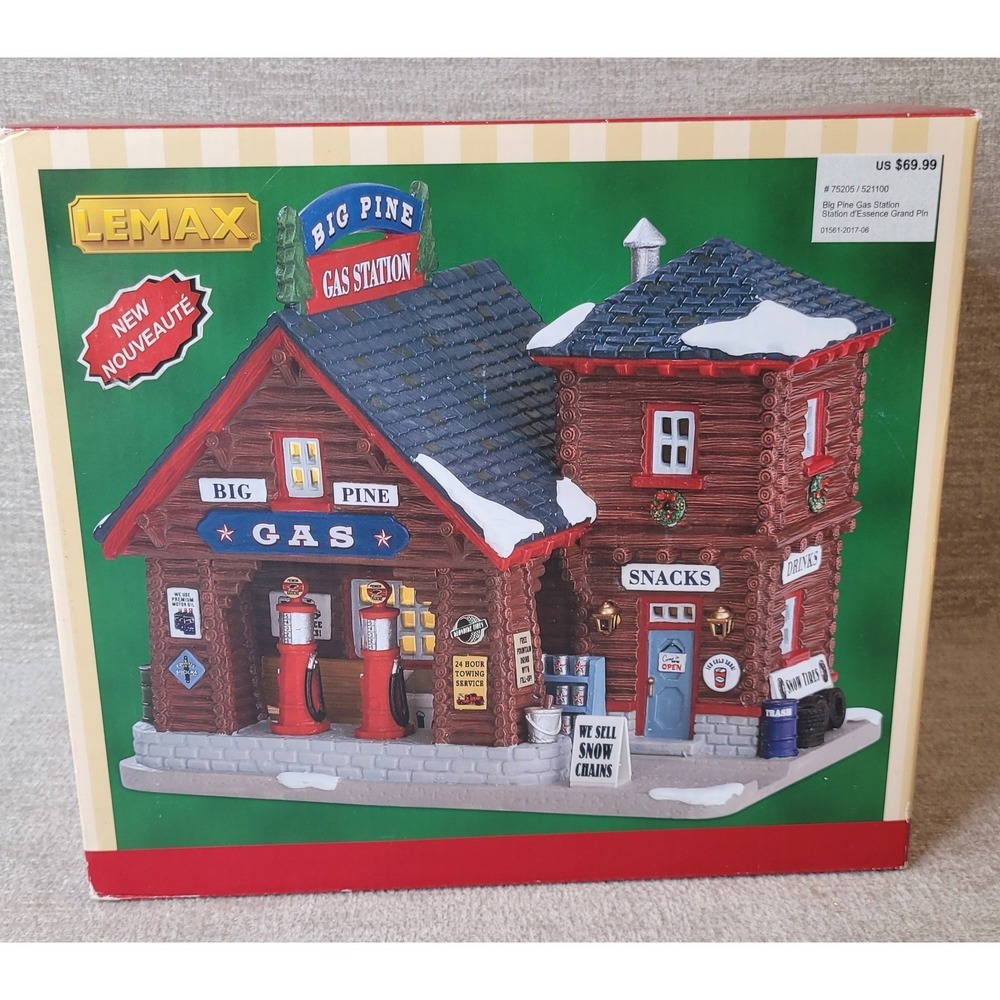 Lemax‎ Vail Village Big Pine Gas Station #75205 Christmas Holiday New w Box